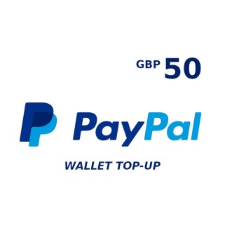 PayPal Wallet 50 GBP Top Up Key GLOBAL